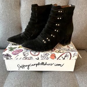 JEFFREY CAMPBELL - SERPICO Black Booties